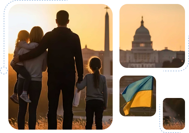 Ukrainians receiving support